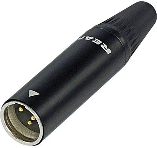 Rean AV RT3MC-B Miniatur-XLR-Steckverbinder Stecker, gerade Polzahl (num): 3 black