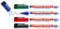 edding 4-8400-4-2 CD/DVD Marker Schwarz, Grün, Rot, Blau 0.5 mm, 1 mm