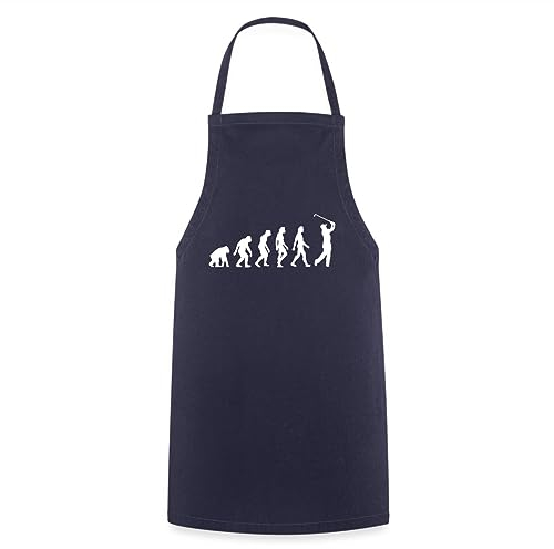 Spreadshirt Golfer Evolution Golfen Golfspieler Kochschürze, One size, Navy