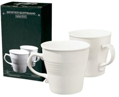 Set. 2 Tazze in Porcellana Mug Ø Cm.10,2 H. 10 - in Scatola