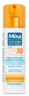 Mixa Solaire Peau Sensible - Spray Solaire Tolérance Optimale SPF 30 - 200 ml
