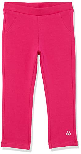 United Colors of Benetton (Z6ERJ) Leggings 3CY4I0893, Fucsia 2L3, 1Y Bimba