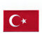 30 x 20 mm Türkei Flagge Türkiye Cumhuriyeti Patch Aufnäher Aufbügler 0633 Mini