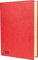 RNKVERLAG 4618-2 - Konferenz- und Ordnungsmappe mit Gummizug, Maße (BxH) 245 x 345 mm, bis DIN A4, 20 Fächer, rot, 1 Stück