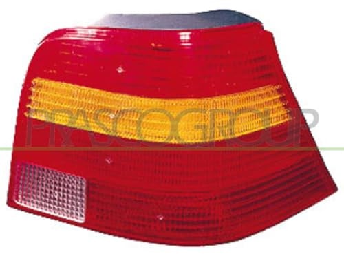 Prasco-VG0344153-RUECKLEUCHTE RECHTS-OHNE FASSUNG MOD. GELB-ROT | Kompatibel mit: VW GOLF IV