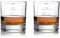AMAVEL Juego de 2 Vasos de Whisky en – Grabado para Bodas – Varios Diseños – Novia y Novio – Personalizado con con Nombres y Fecha – Tumbler Whisky Cristal como Regalo de Boda – Parent