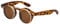 Ultra Leopard-Druck Flip Up Ronde Steampunk Sonnenbrille Retro Frau Mann UV400 UVA Vintage Victorian Kreis Retro Sonnenbrille Steampunk Brille Sonnenbrille zum Hochklappen