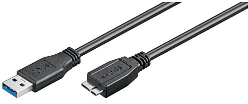 Goobay 95026 USB 3.0 Super Speed Cable, Black, 1.8m Length