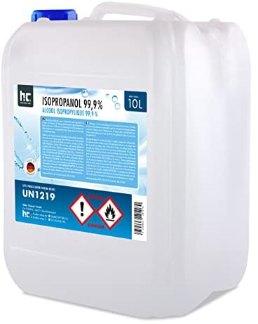 Höfer Chemie Isopropanol 99,9% 2 x 10 L - Ispopropylalkohol zur Reinigung & Entfettung - Starkes Lösungsmittel - Vielseitig Verwendbar