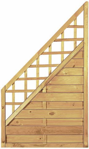 Lamellenzaun Essen Ranki B90 x H150/60 cm.