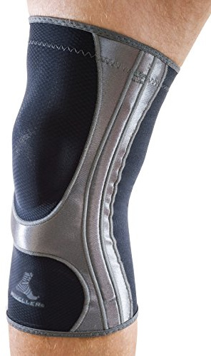 MUELLER Sports Medicine Hg80 Knee Support, Knee Pain Relief Support for Men and Women, Ideal for Arthritis, Sprains, Black, Large