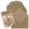 50x Vintage-Umschläge DIN B6 125 x 176 mm Kraftpapier 100 g/m² braun Recycling Brief-Umschläge Nassklebung - UmWelt by GUSTAV NEUSER