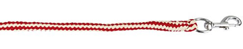 Kerbl Threaded Hundeleine Nilpferd mit Karabinerhaken, Bordeaux/beige