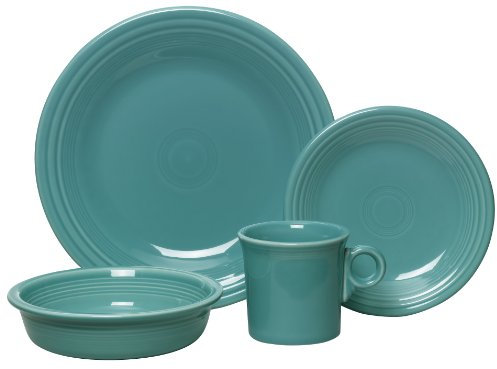 Fiesta Essgeschirr, 4-teilig, Türkis