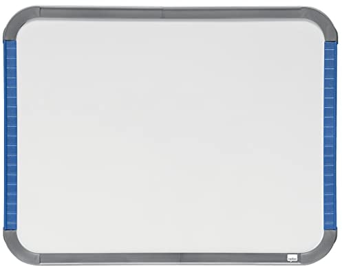 Nobo Magnetisches Mini-Whiteboard mit Schmalem Rahmen, Tragbar, Wandmontierbar, Hochformat oder Querformat, Integrierte Tragegriffe & Stifthalterung, 220 x 280 mm, QB05142AST