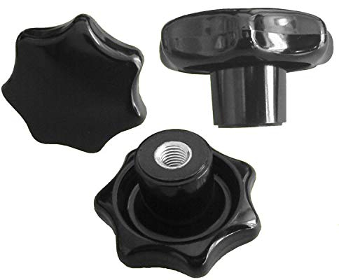 5 Stück Sterngriffmutter - M5 Ø 25 mm DIN6336 K - Stahlgewinde