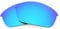 Revant Verres de Rechange Compatibles avec Oakley Flak Jacket, Polarisés, Bleu Glacier MirrorShield