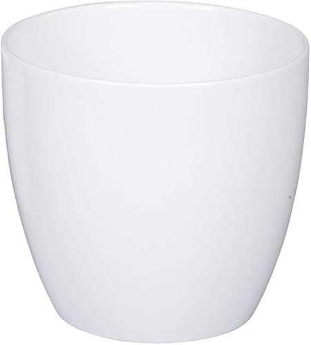 Scheurich Ceramic Indoor Pot Planter, White, 19cm