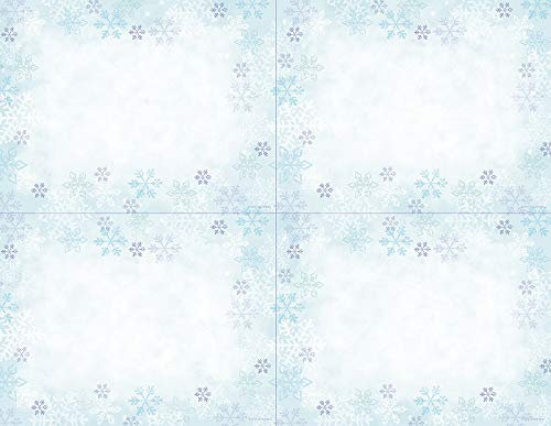 Tolle Papiere. Postkarte, Motiv: blaue Flocken, 10 Blatt/40 Postkarten, 14 x 12 cm (2011615)