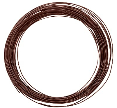 Vaessen Creative Aluminiumdraht, 0.8mm x 15m, Aluminium Wire, Basteldraht, Dekodraht, Floristikdraht Aludraht Schmuck 0,8 mm x 15 Meter | Biegsam Schmuckdraht Braun, Brown, 1500 x 0.01 x 0.2 cm