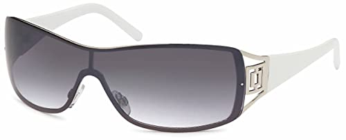 Sonnenbrille Monoscheiben Brille Damen Herren Sonnenbrillen Retro B552 Weiß