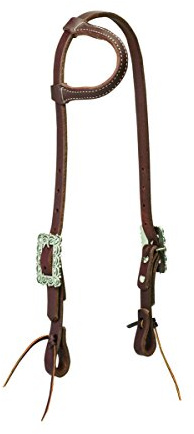 Weaver Leather Unisex-Erwachsene Sliding Ear Headstall Halfter, Southwest Scalloped