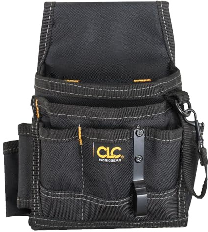 Custom Leathercraft CLC 1503 Small Electrical Maintenance Pouch, Black, 9 POCKET