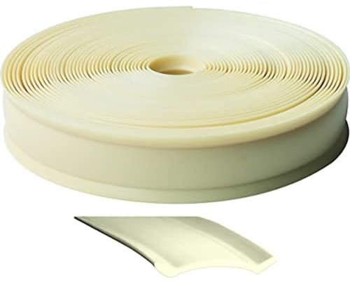 RV Designer Vinyl-Zierleiste für Wohnmobile ca. 2,5 cm breit: Flexible Formteile, für den Außenbereich und als Dachkante. Ideal für Wohnwagen und Wohnmobile, strapazierfähig, Rolle mit ca. 7,6 m, weiß