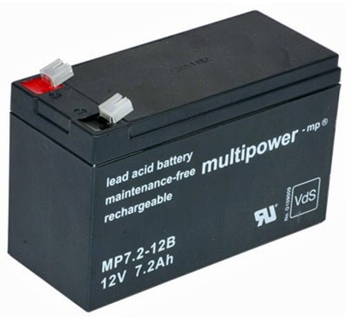 Multipower MP7.2-12B Blei Akku PB mit Faston Kontakten 6,3mm