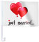 20 STK. Alsino Autoflagge AFL-10B Autofahne für die Hochzeit 'Just Married Ballons' Auto Flagge Fahne