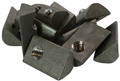 10x Nutenstein 8 St Nut 8 - Typ I - M6 ohne Steg, Federkugel, Edelstahl