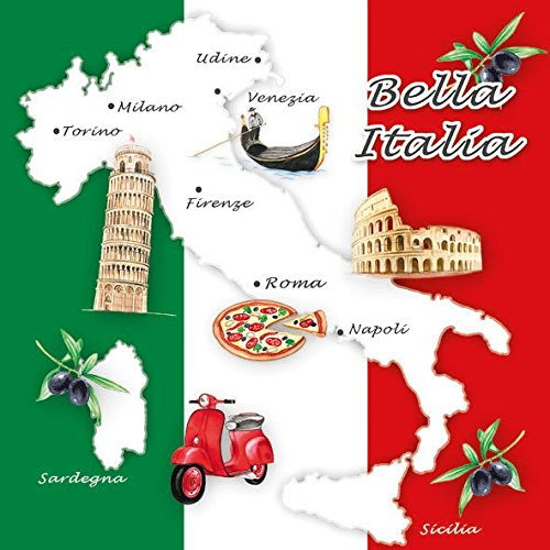 Ambiente Servietten Lunch / Party 33x33cm Bella Italia