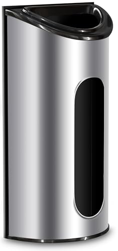 Utopia Kitchen Grocery Bag Holder, Saver and Dispenser, Wall-Secure, Stainless Steel, Wide Opening for Ease of Access