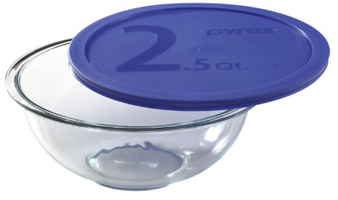 Pyrex Smart Essentials - Cuenco para Mezclar de Vidrio (2,5 Cuartos de galón)