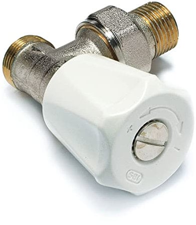 COMAP Robinet manuel équerre à simple réglage à visser pour radiateur - Mâle 1/2 (15x21) - EuroSAR - 418E - 418704