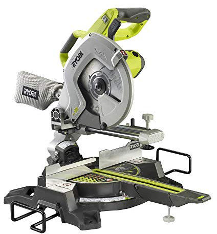 Ryobi EMS254L Compact Sliding Mitre Saw, 254 mm, 2000 W
