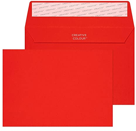 Blake Creative Colour 106 Briefumschläge Haftklebung Leuchrot C6 114 x 162 mm - 120g/m² | 500 Stück