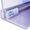DQ-PP Duschabtrennung Duschabdichtung Duschkabine Transparent PVC 190cm 190cm Aufkleben Modern Rechteckig Flügeltüren 1 Tür 3,5mm - 5mm Glastärke Wasserablaufprofil Wasserabweisprofil UK01