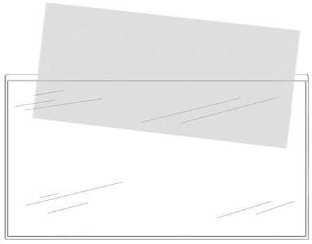 KLEBESHOP24 Selbstklebetaschen transparent | DIN lang, A4, A5 oder A6 | Breite Seite offen | 20 oder 100 Stück | Klarsichthüllen zum Kleben/DIN lang 100 Stück