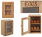 Wooden Cabinet Cupboard Style Egg Storage - holds a dozen (x12) eggs - 2 shelves with 6 slots each