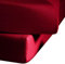 fleuresse Jenny C klassisches Jersey-Spannlaken, 100% Baumwolle, mit praktischem Rundumgummi, Fb. Bordeaux-Rot, Größe 100 x 220 cm, auch passend für 90 x 200