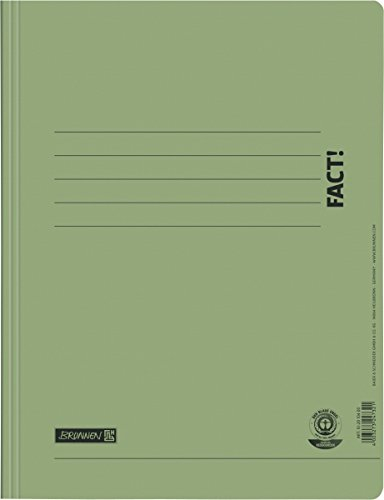 Baier & Schneider Brunnen 102010450 Schnellhefter A4, FACT!, aus Recyclingkarton) grün