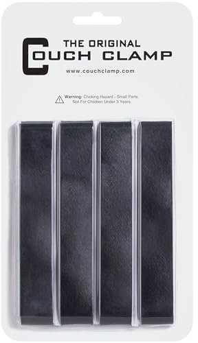 Couch Clamp Heavy Duty Couch Connector for Sectional Sofa- (4Pack) Easy Install & Uninstall for Furniture Sliding & Gaps No Tools Required - Universal Furniture Connector to Prevent Damaged Floors