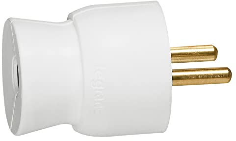 Legrand LEG50100 - Clavija macho (2 pines y toma de tierra, 16 A, monopieza)