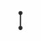 eeddoo Piercing Stab Schwarz Titan 1,6 x 40mm 5 mm