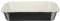 Vogue Large Cast Iron Roasting Dish 5 Litre, Black & Cream, Rectangular Enamelled Cast Iron, Size: 70(H) x 405(W) x 250(D)mm, Induction & All Hob Compatible, U572