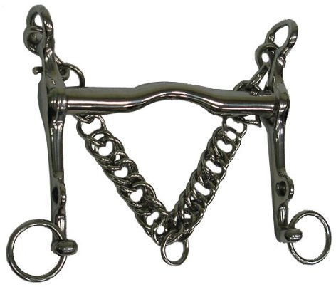 ARBO-INOX Gebisse Reitkandare aus massiven Edelstahl 14,5 cm