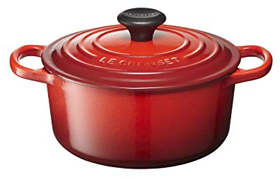 Le Creuset Cocotte ronde Signature en fonte émaillée, 2 litres, cerise