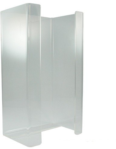 SANISMART | Handschuh-Dispenserhalter Acrylglas | Transparent | 250 x 130 x 95 mm | Wandhalterung | Desinfizierbar & abwaschbar