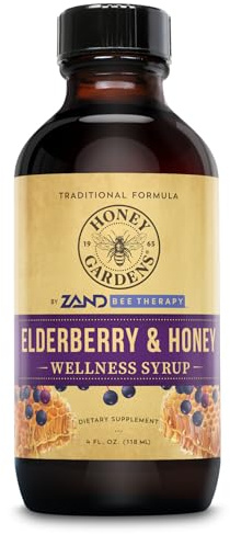 Elderberry Syrup with Apitherapy Raw Honey - Honey Gardens